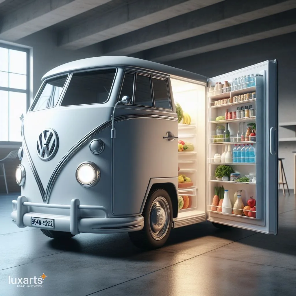 Cruising in Style: Volkswagen Bus Inspired Refrigerator luxarts volkswagen bus inspired refrigerator 4 jpg