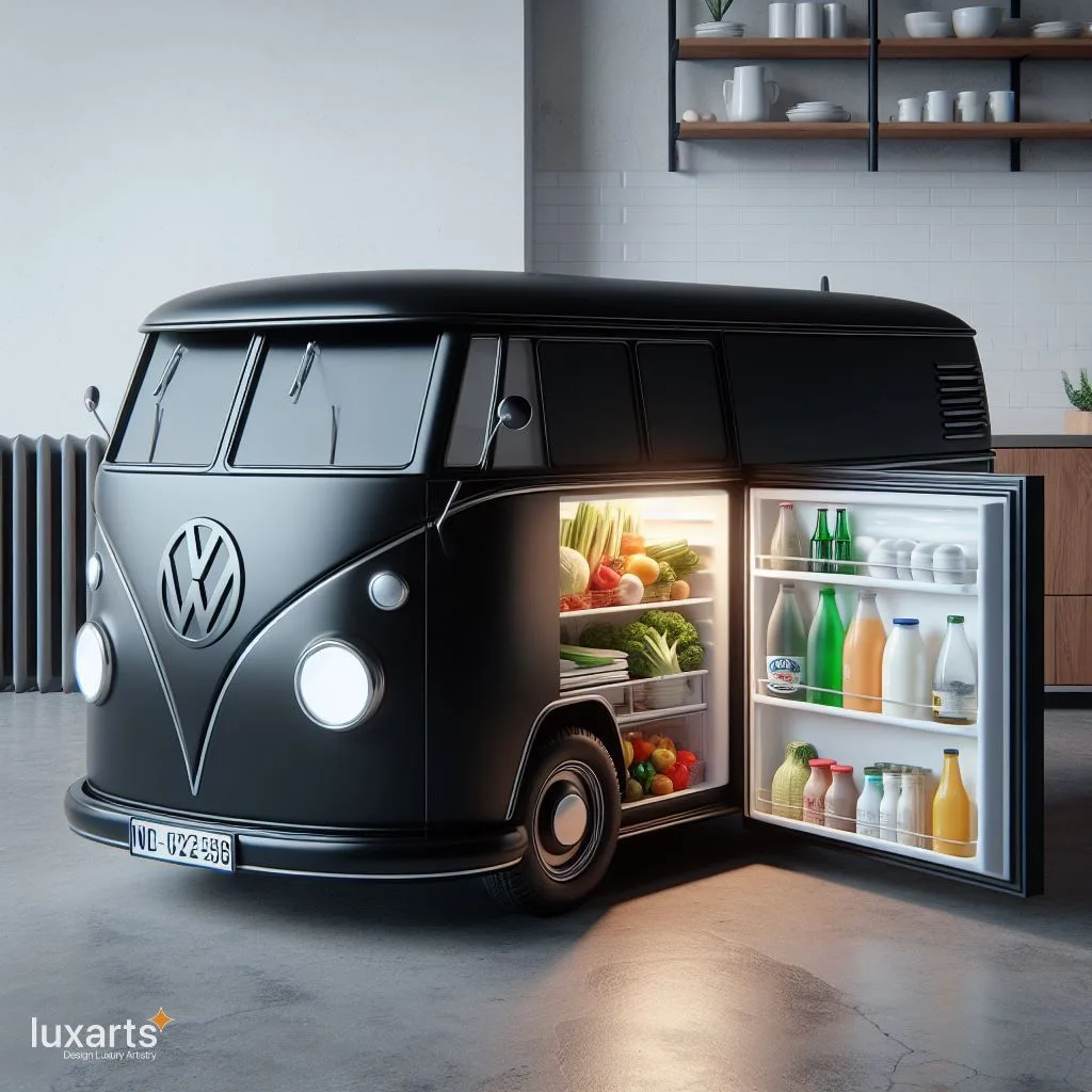 Cruising in Style: Volkswagen Bus Inspired Refrigerator luxarts volkswagen bus inspired refrigerator 5 jpg