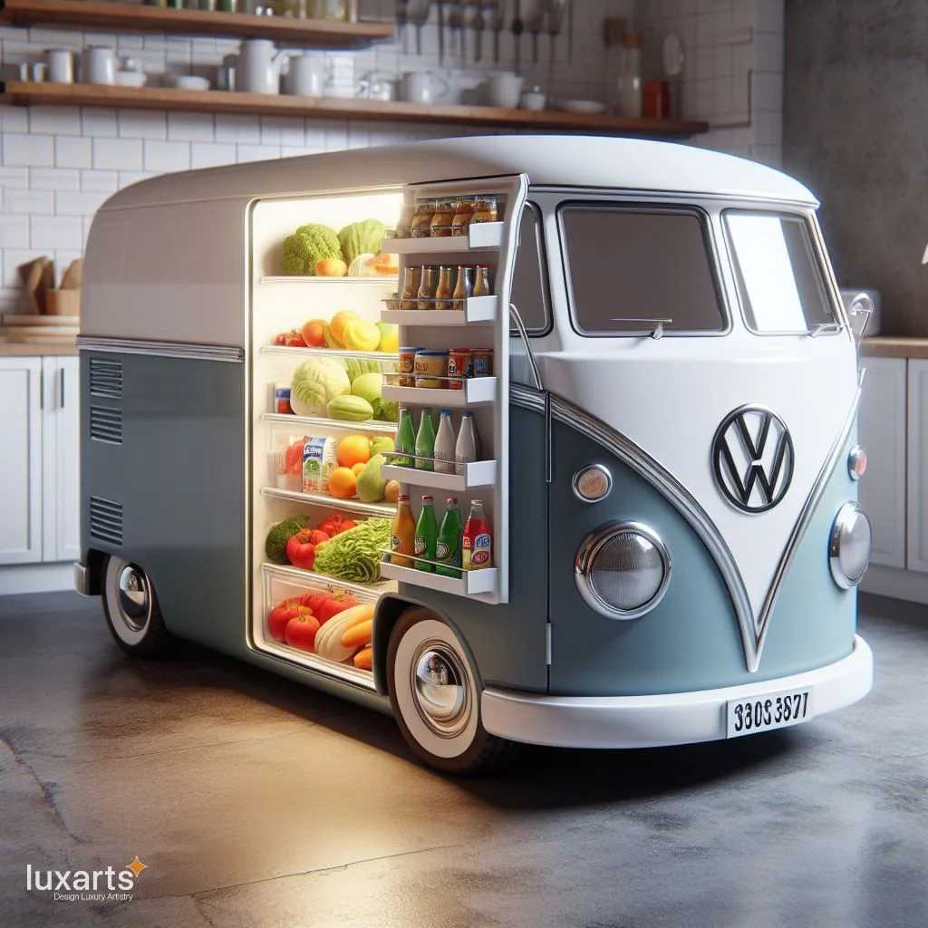 Cruising in Style: Volkswagen Bus Inspired Refrigerator luxarts volkswagen bus inspired refrigerator 6 jpg