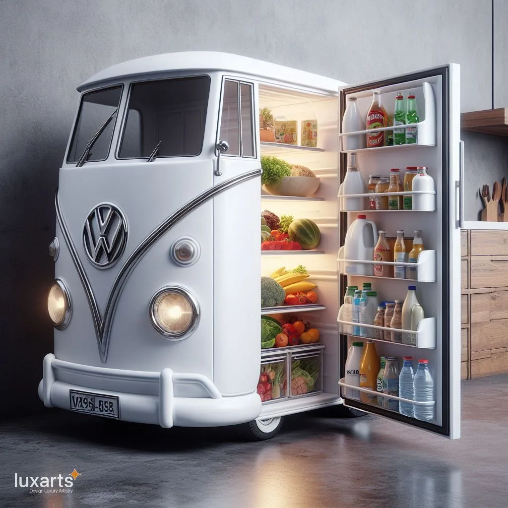 Cruising in Style: Volkswagen Bus Inspired Refrigerator luxarts volkswagen bus inspired refrigerator 8 jpg