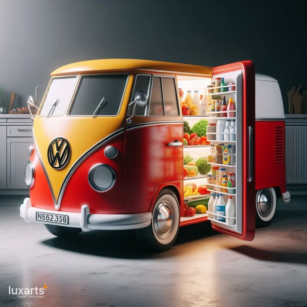 Cruising in Style: Volkswagen Bus Inspired Refrigerator luxarts volkswagen bus inspired refrigerator 9 jpg