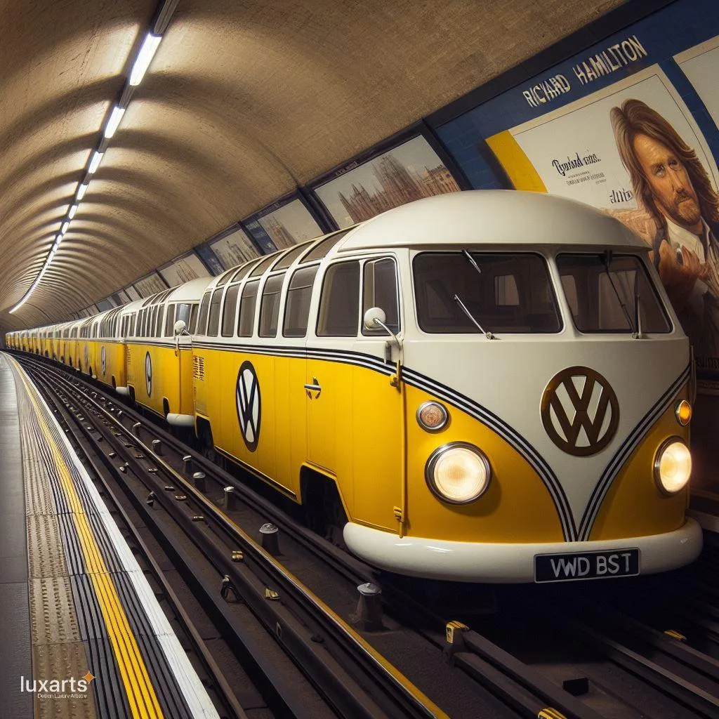 Retro Ride: Volkswagen Bus-Inspired Subway Trains for Urban Chic Commutes luxarts volkswagen bus inspired subway train 0 jpg