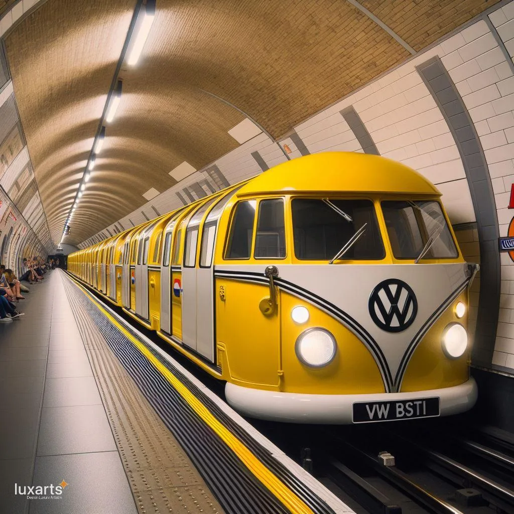 Retro Ride: Volkswagen Bus-Inspired Subway Trains for Urban Chic Commutes luxarts volkswagen bus inspired subway train 1 jpg