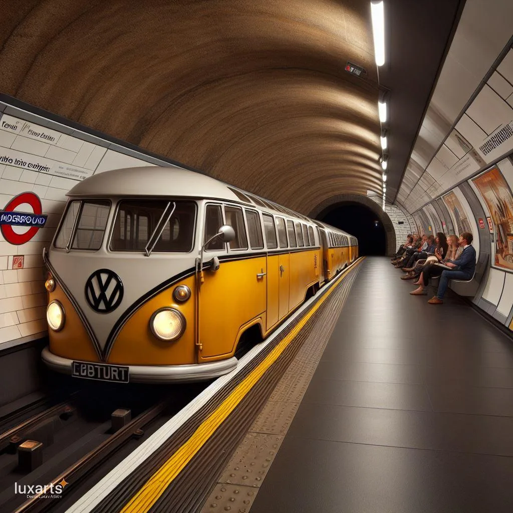 Retro Ride: Volkswagen Bus-Inspired Subway Trains for Urban Chic Commutes luxarts volkswagen bus inspired subway train 3 jpg