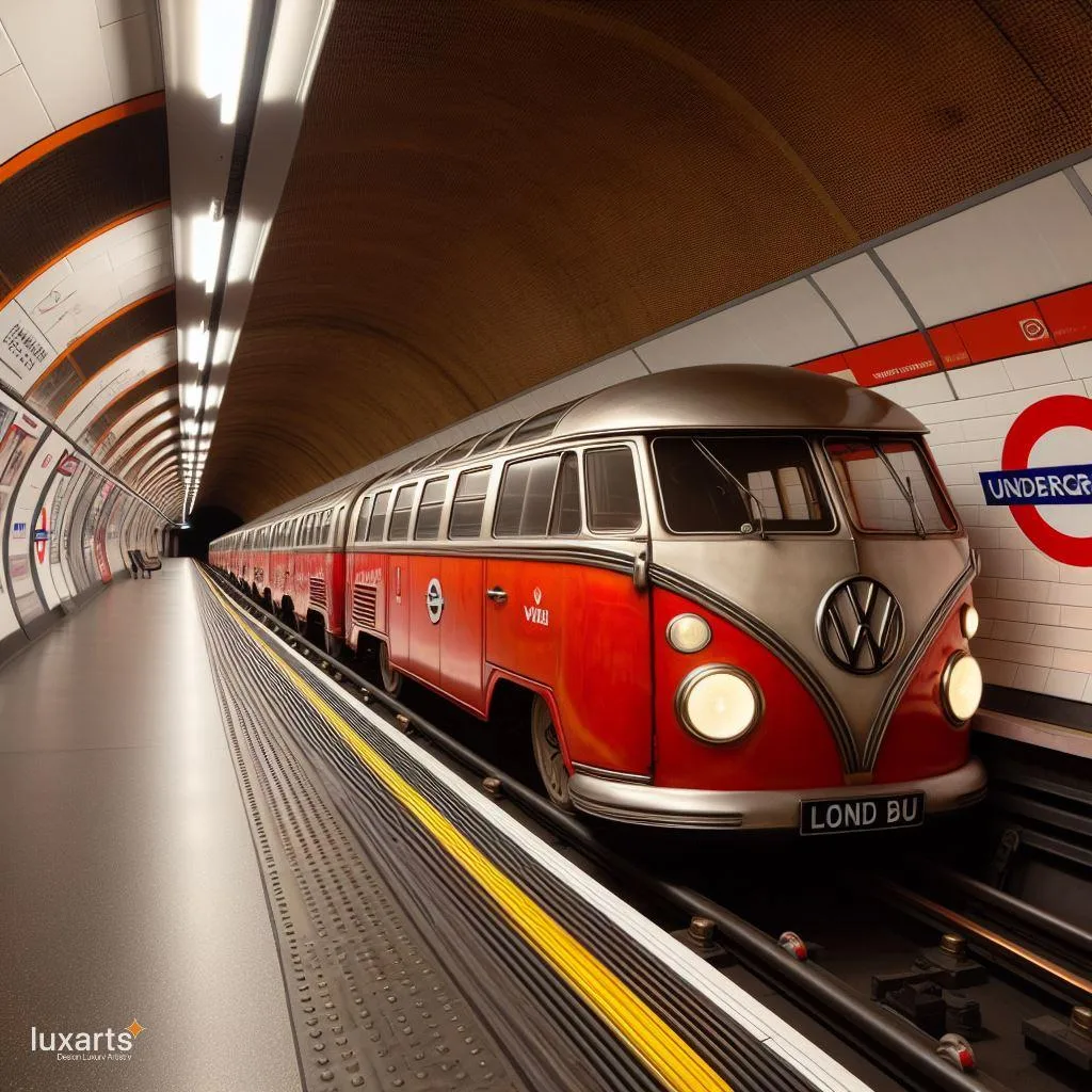 Retro Ride: Volkswagen Bus-Inspired Subway Trains for Urban Chic Commutes luxarts volkswagen bus inspired subway train 7 jpg