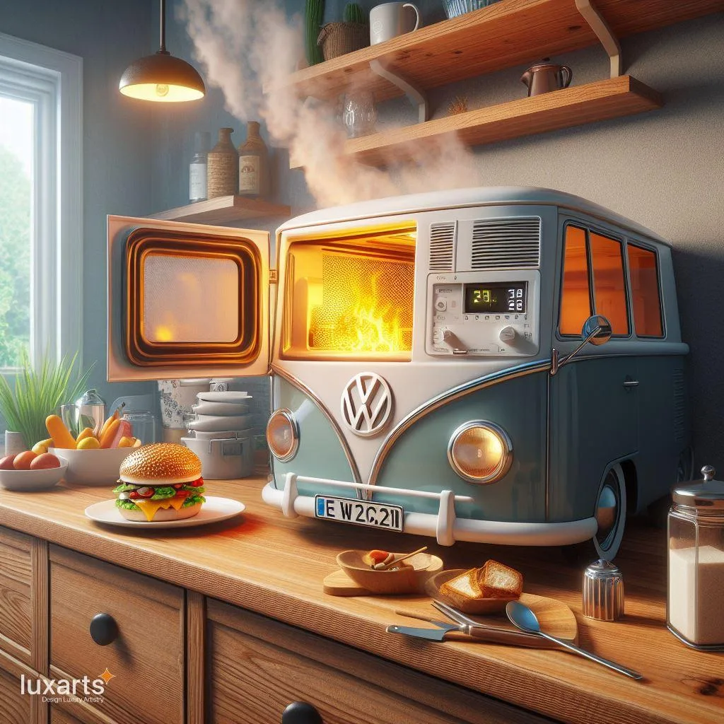 Volkswagen Bus Shaped Microwaves: Retro Style for Modern Kitchens luxarts volkswagen bus shaped microwave 12 jpg