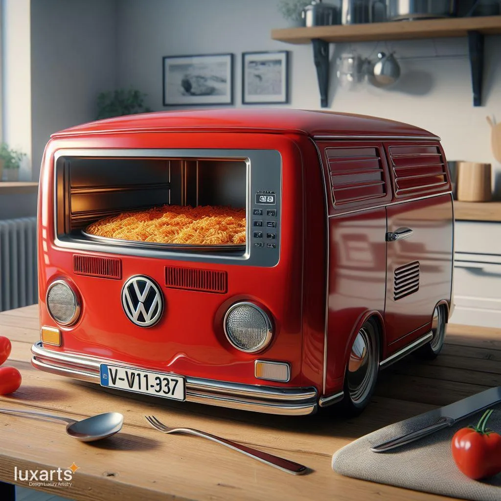 Volkswagen Bus Shaped Microwaves: Retro Style for Modern Kitchens luxarts volkswagen bus shaped microwave 15 jpg