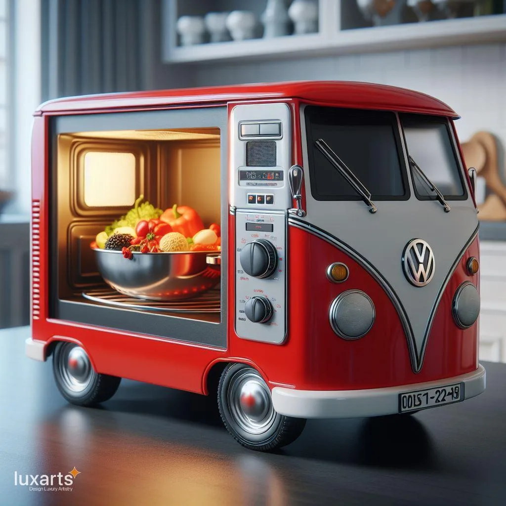 Volkswagen Bus Shaped Microwaves: Retro Style for Modern Kitchens luxarts volkswagen bus shaped microwave 16 jpg