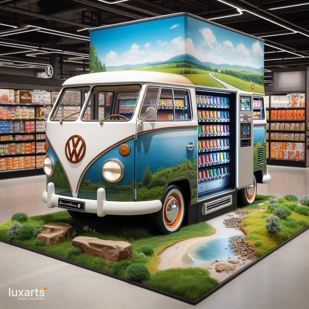 Retro Cool: Volkswagen Bus Inspired Vending Machine luxarts volkswagen bus shaped vending machine 8 jpg