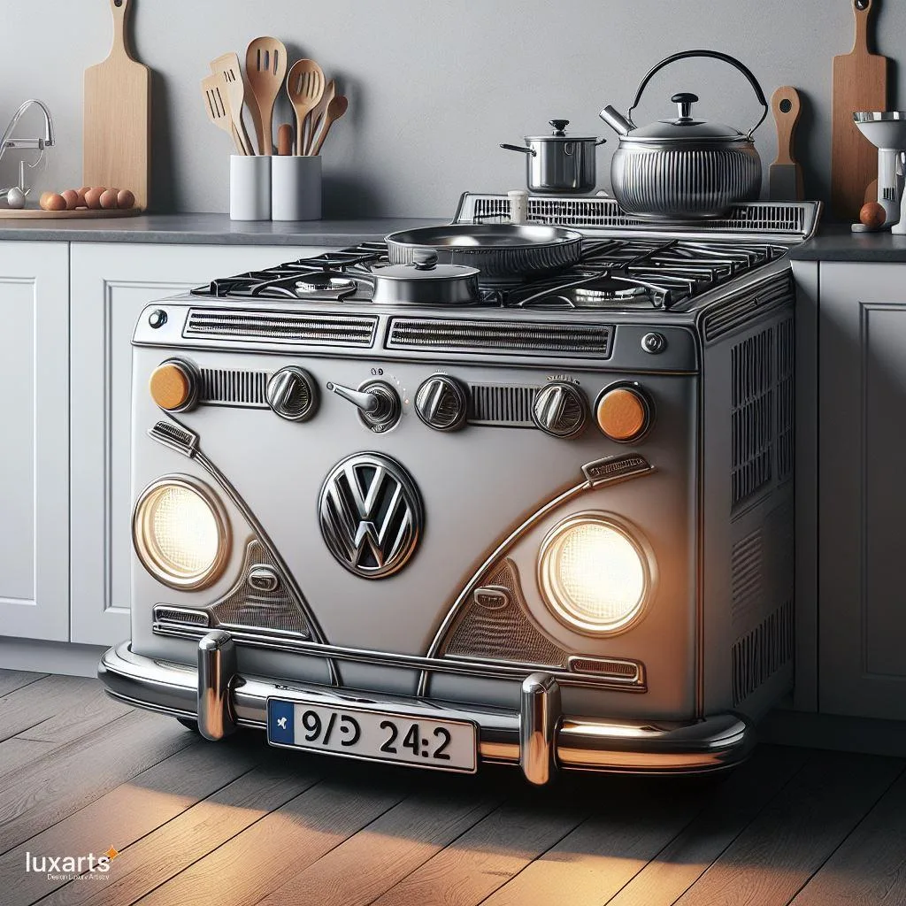 Retro Fusion: Volkswagen-Inspired Combination Gas and Electric Stove luxarts volkswagen inspired combination gas and electric stove 1 jpg