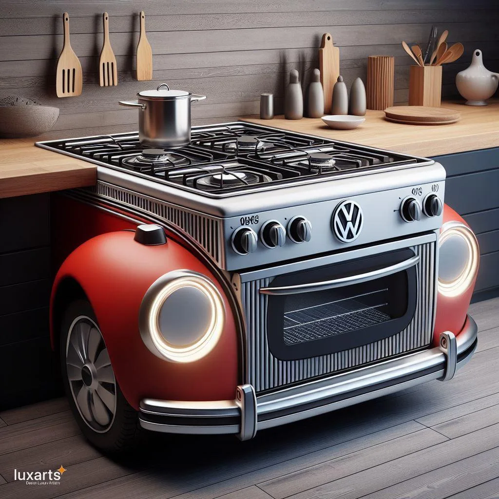 Retro Fusion: Volkswagen-Inspired Combination Gas and Electric Stove luxarts volkswagen inspired combination gas and electric stove 10 jpg