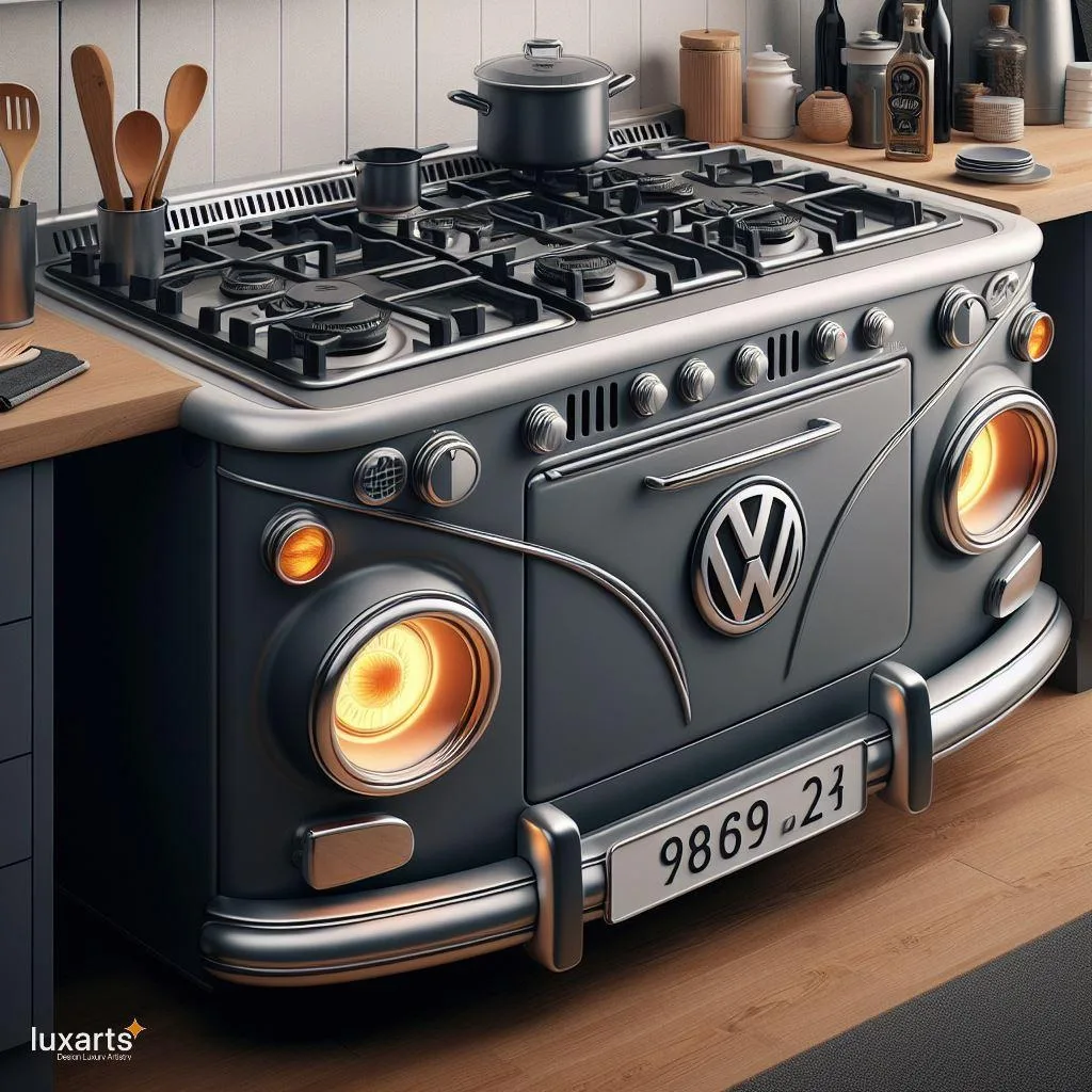 Retro Fusion: Volkswagen-Inspired Combination Gas and Electric Stove luxarts volkswagen inspired combination gas and electric stove 2 jpg