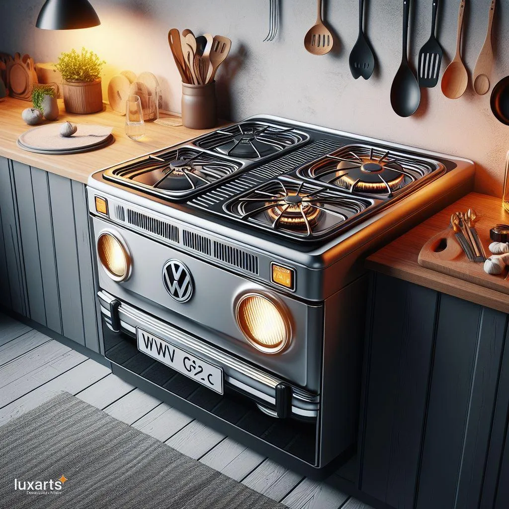 Retro Fusion: Volkswagen-Inspired Combination Gas and Electric Stove luxarts volkswagen inspired combination gas and electric stove 3 jpg