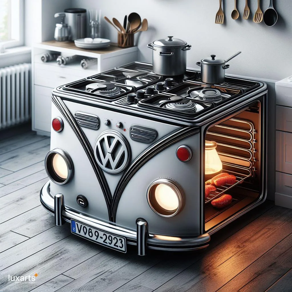Retro Fusion: Volkswagen-Inspired Combination Gas and Electric Stove luxarts volkswagen inspired combination gas and electric stove 4 jpg