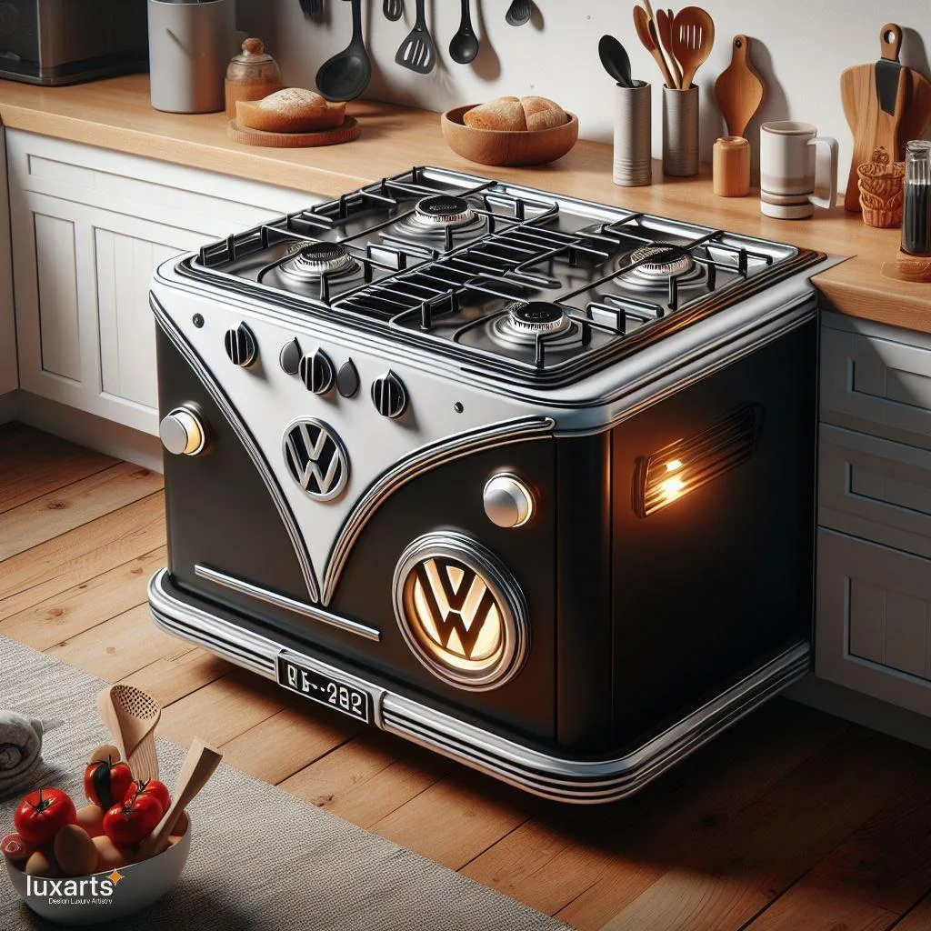 Retro Fusion: Volkswagen-Inspired Combination Gas and Electric Stove luxarts volkswagen inspired combination gas and electric stove 6 jpg