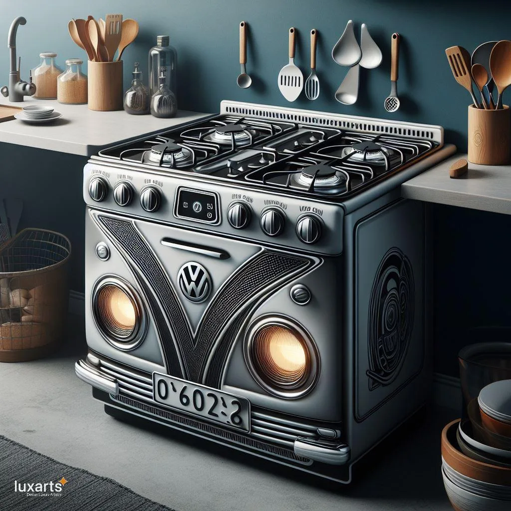 Retro Fusion: Volkswagen-Inspired Combination Gas and Electric Stove luxarts volkswagen inspired combination gas and electric stove 7 jpg