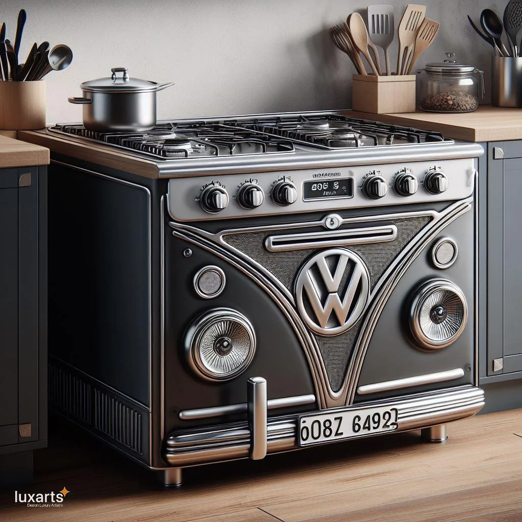 Retro Fusion: Volkswagen-Inspired Combination Gas and Electric Stove luxarts volkswagen inspired combination gas and electric stove 9 jpg