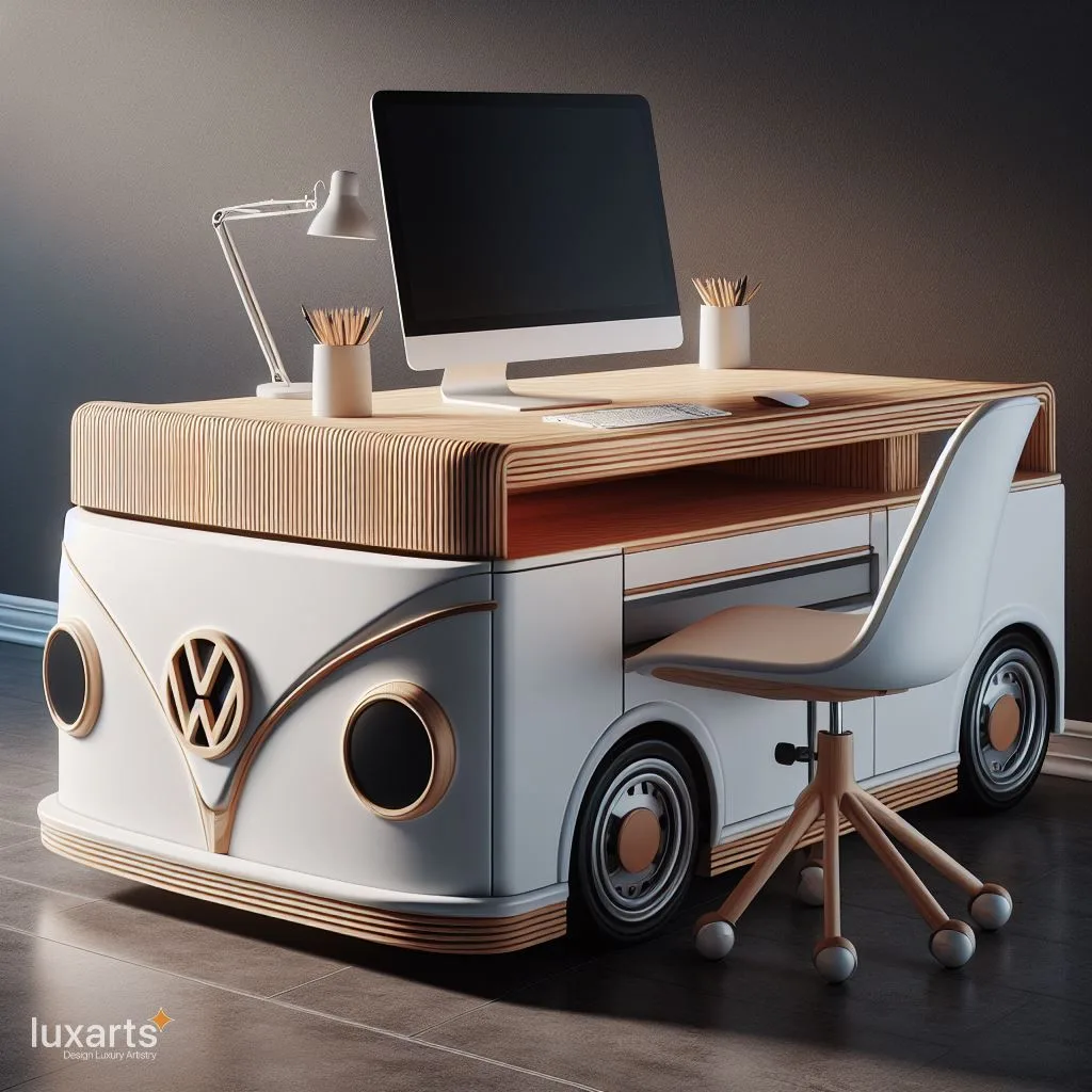 Volkswagen Inspired Desk: Elevate Your Workspace with the Volkswagen Verve luxarts volkswagen inspired desk 11 jpg