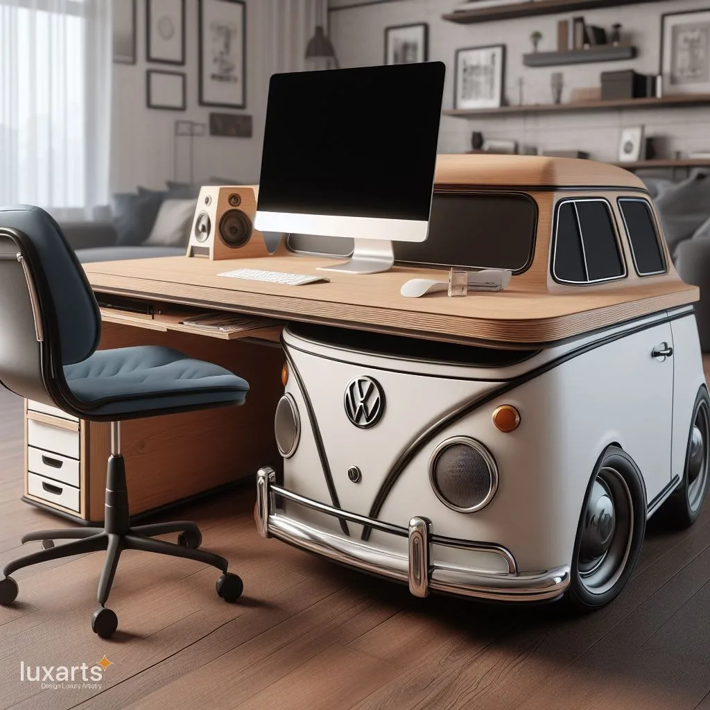 Volkswagen Inspired Desk: Elevate Your Workspace with the Volkswagen Verve luxarts volkswagen inspired desk 2 jpg