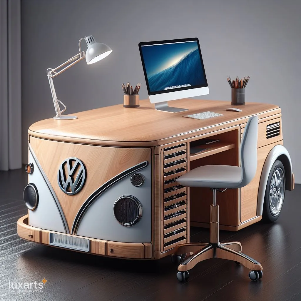 Volkswagen Inspired Desk: Elevate Your Workspace with the Volkswagen Verve luxarts volkswagen inspired desk 3 jpg