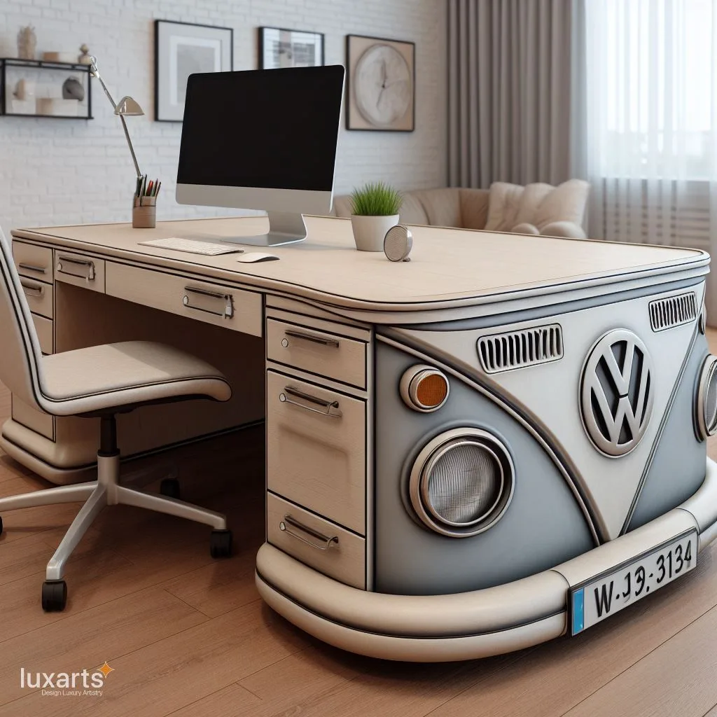 Volkswagen Inspired Desk: Elevate Your Workspace with the Volkswagen Verve luxarts volkswagen inspired desk 4 jpg