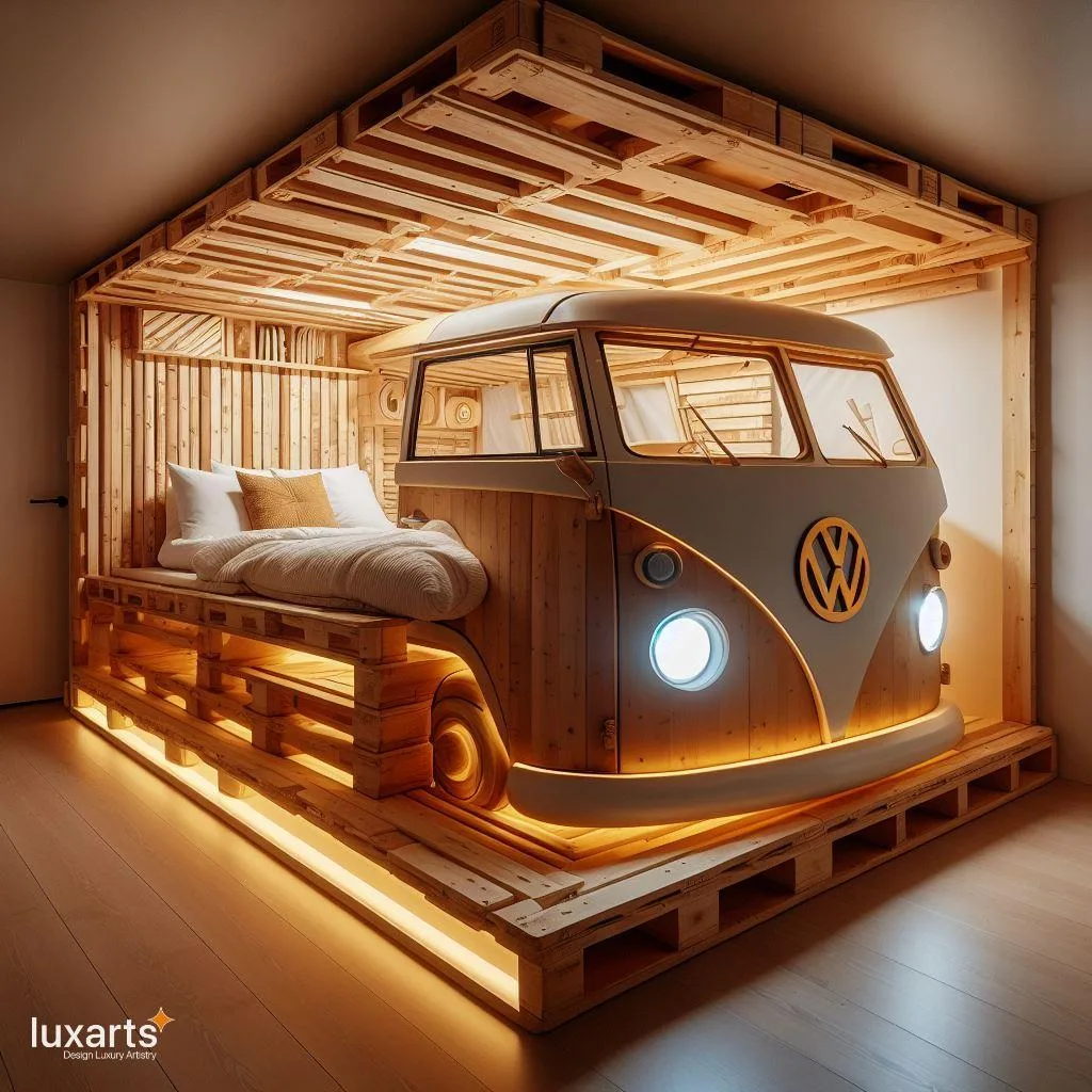 The Volkswagen Inspired Wooden Pallet Bed: Revamp Your Bedroom