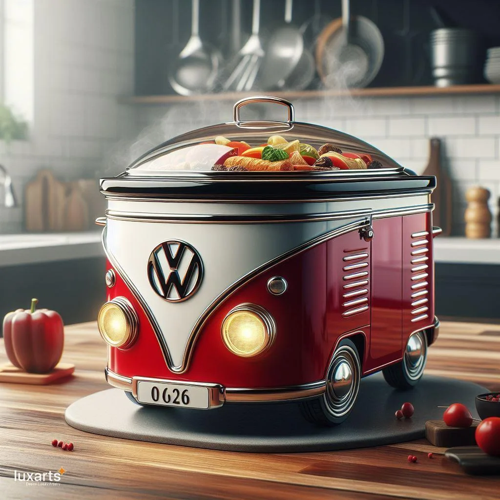15+ Volkswagen Bus Slow Cookers for Whimsical Culinary Adventures luxarts volkswagen slow cookers 2 jpg