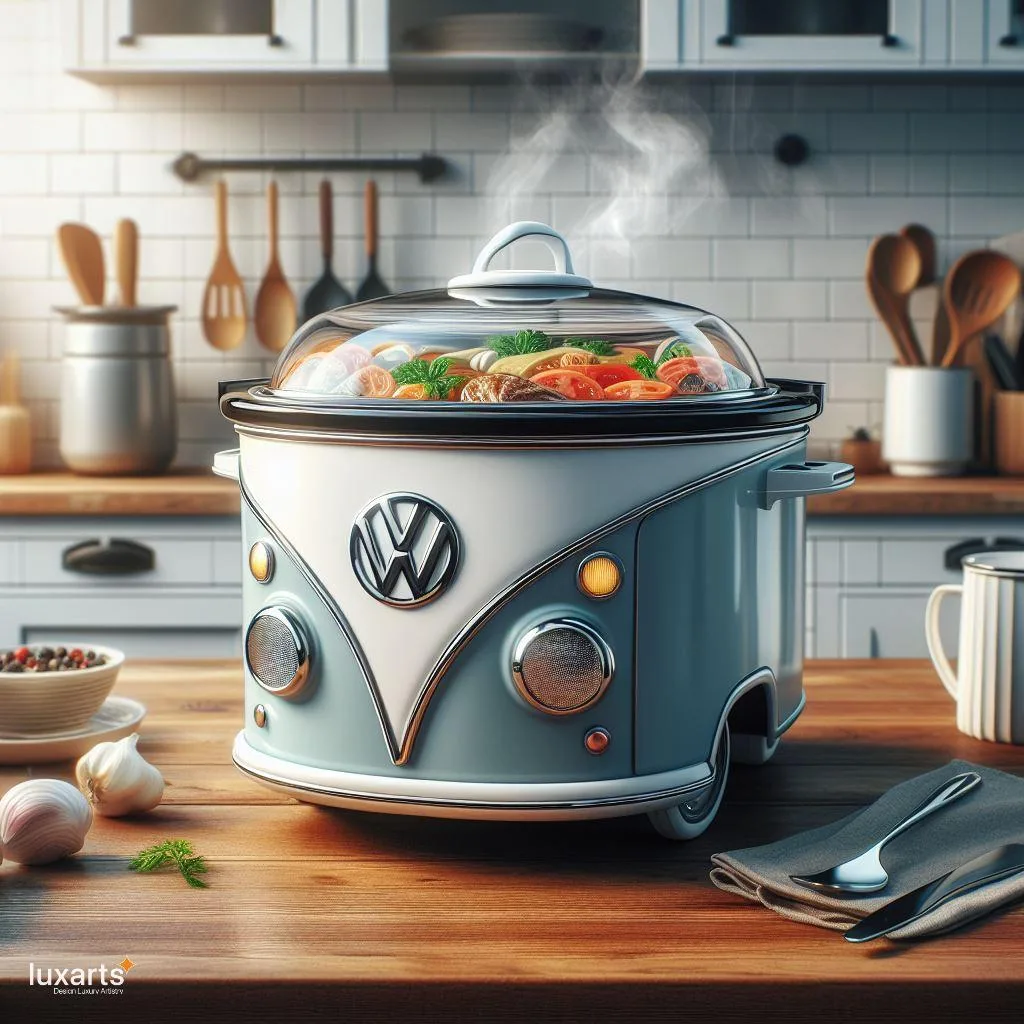 15+ Volkswagen Bus Slow Cookers for Whimsical Culinary Adventures luxarts volkswagen slow cookers 4 jpg