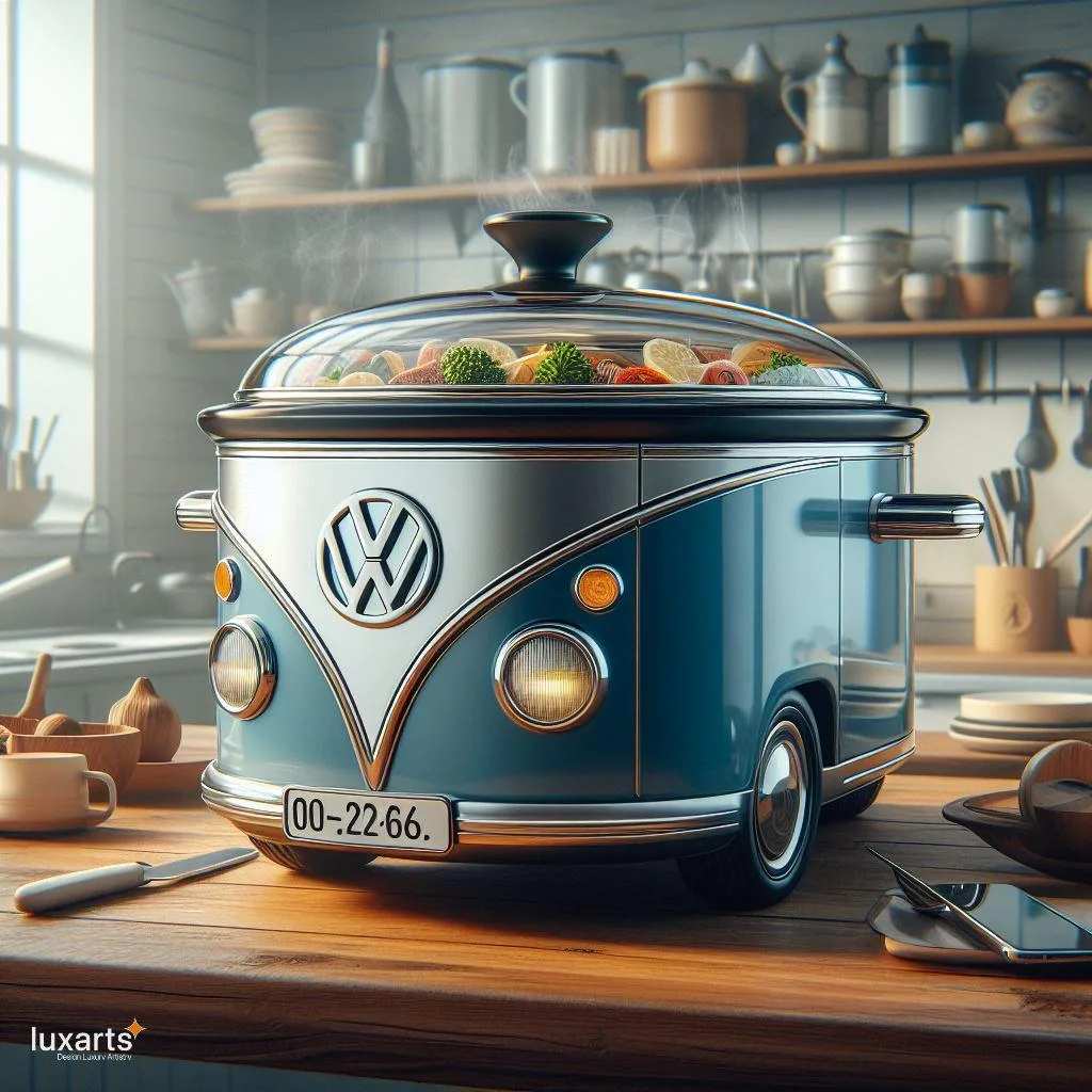 15+ Volkswagen Bus Slow Cookers for Whimsical Culinary Adventures luxarts volkswagen slow cookers 6 jpg