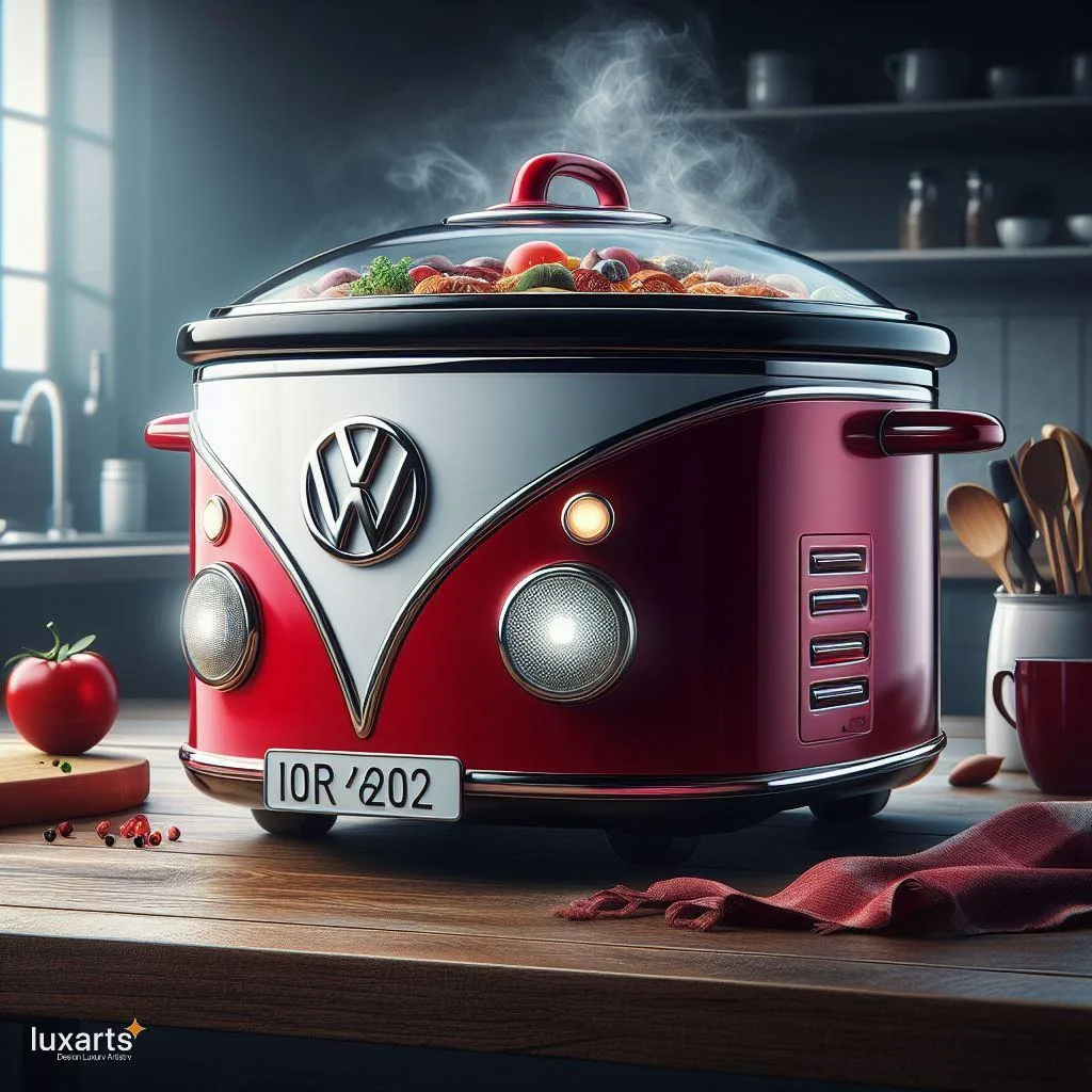 15+ Volkswagen Bus Slow Cookers for Whimsical Culinary Adventures luxarts volkswagen slow cookers 9 jpg