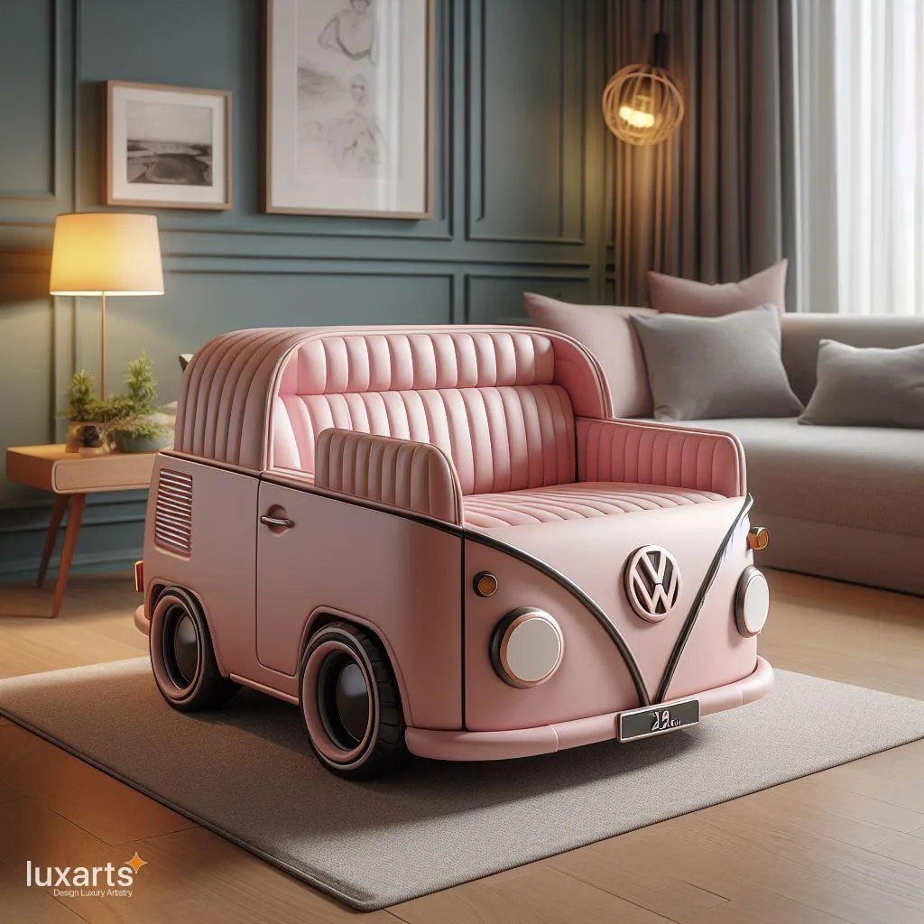 Cruise in Comfort: Volkswagen-Inspired Sofas for Your Living Space! luxarts volkswagen sofa 1 jpg