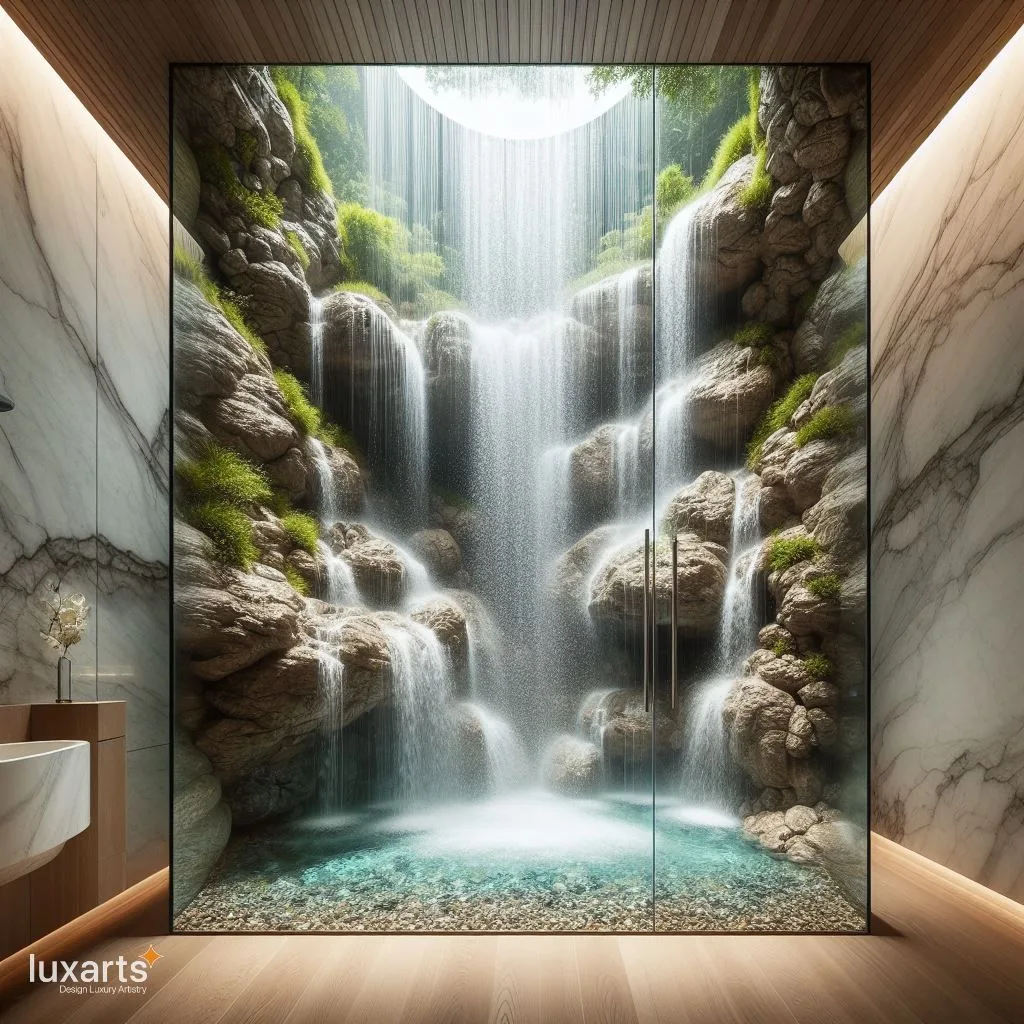 Flowing Elegance: Elevate Your Bathroom Aesthetics with a Stylish Waterfall Shower luxarts waterfall shower 2 jpg