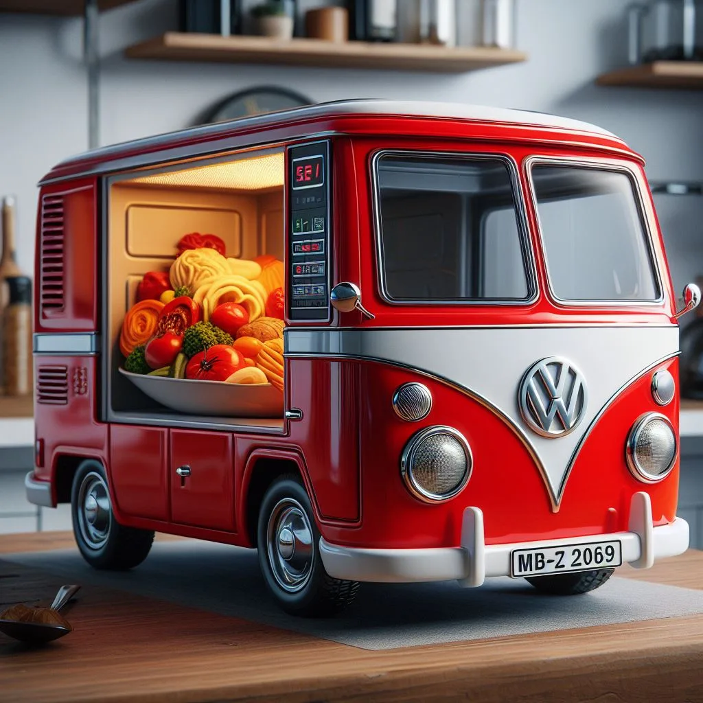 Volkswagen Bus Inspired Microwave