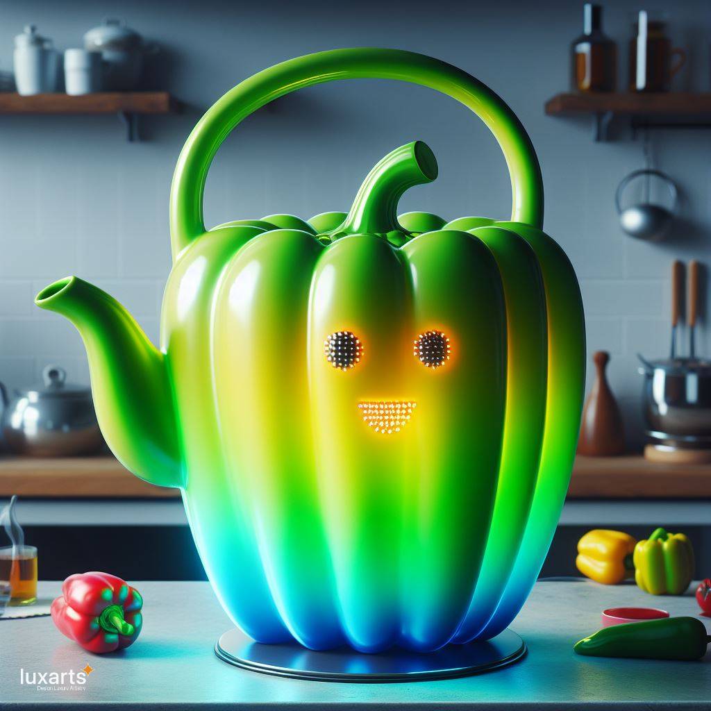 Vegetables Inspired Kettles: Infusing Kitchen Décor with Freshness 2 Pepper 1