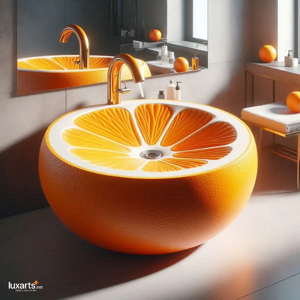 Fruit Sinks Freshen Up Your Kitchen with Vibrant and Refreshing Décor 3Orange