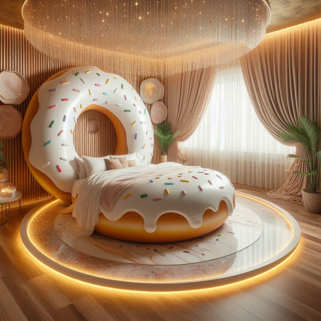 Sweet Dreams Await: Indulge in Comfort with a Donut-Shaped Bed donut bed