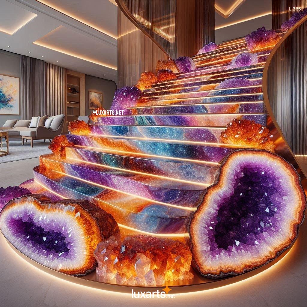 The Geode Crystal Spiral Staircase: Ascend in Elegance geode spiral staircase 1