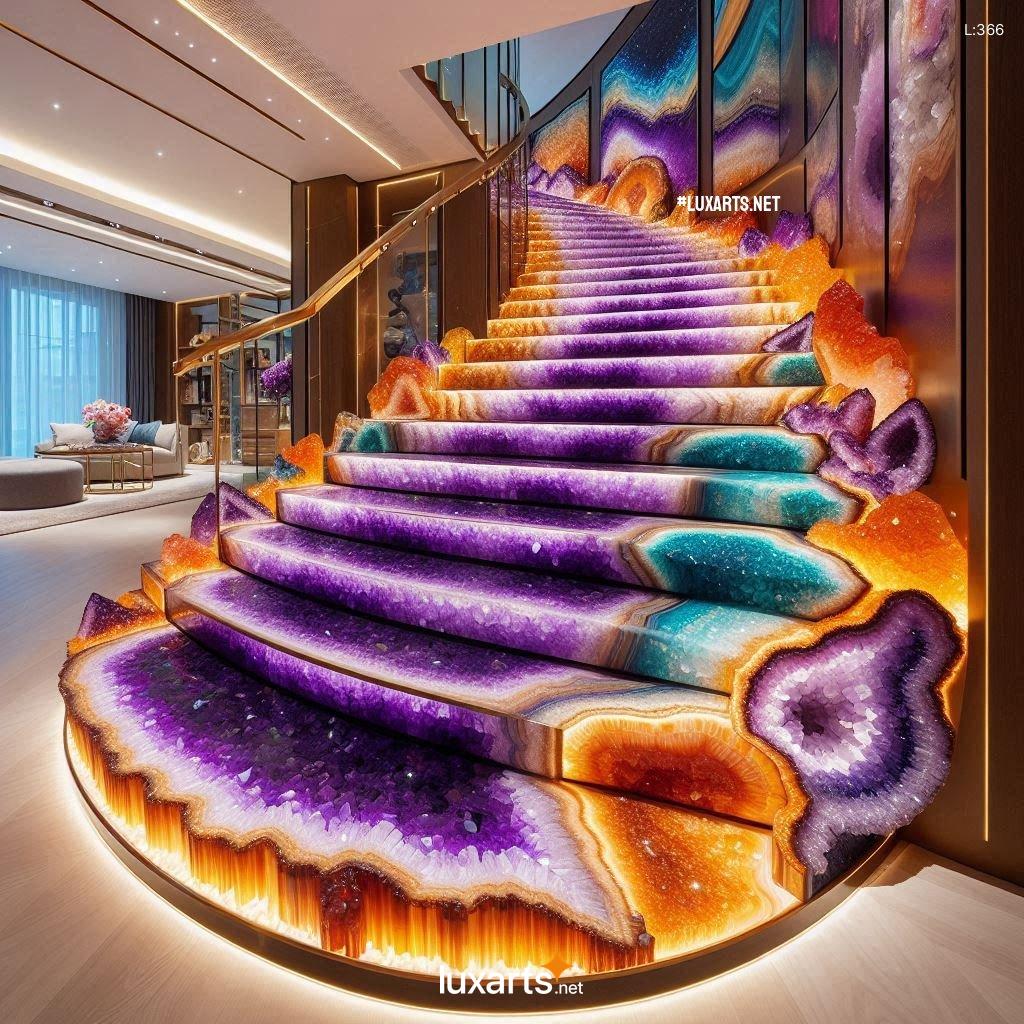 The Geode Crystal Spiral Staircase: Ascend in Elegance geode spiral staircase 2