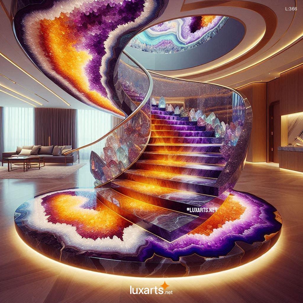 The Geode Crystal Spiral Staircase: Ascend in Elegance geode spiral staircase 3