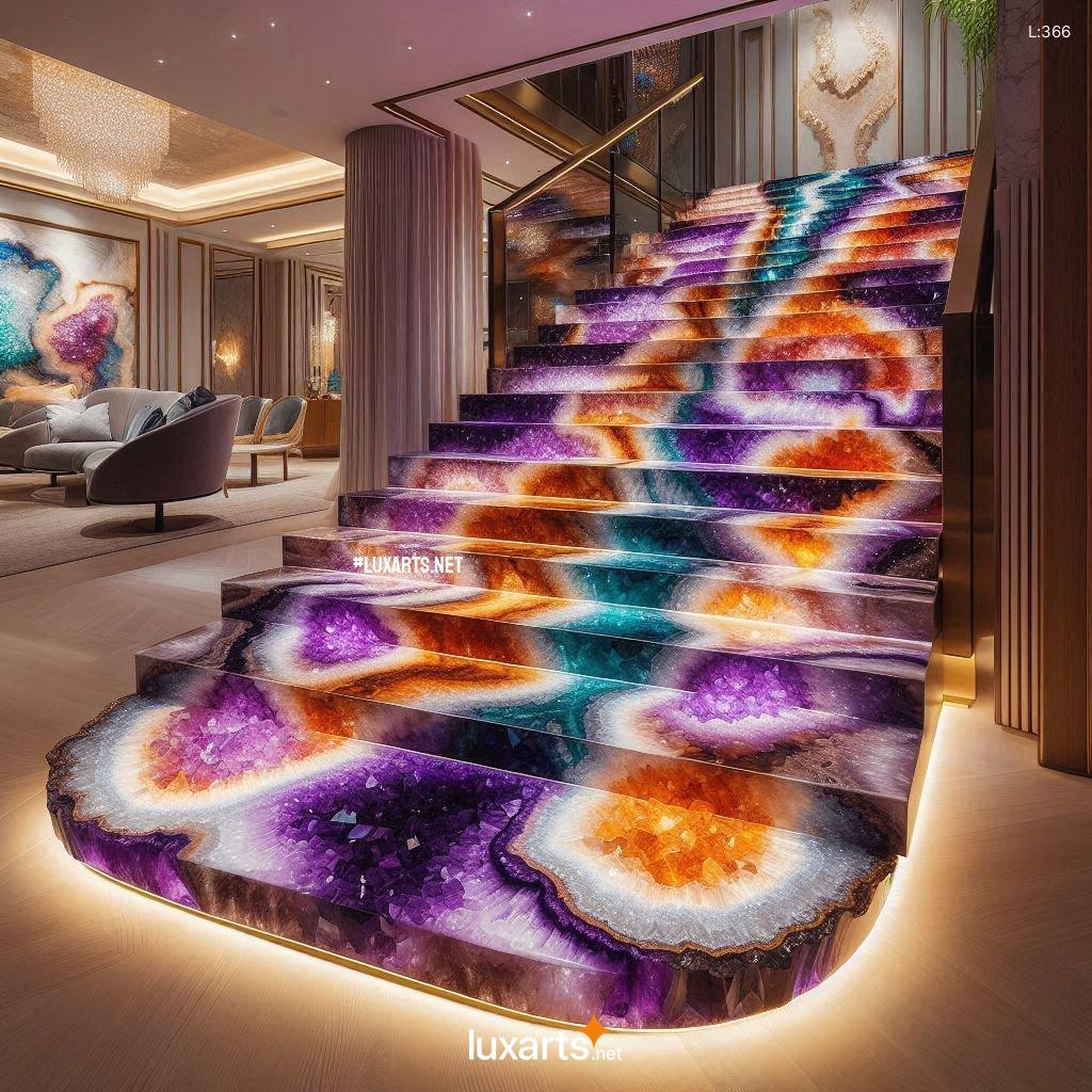 The Geode Crystal Spiral Staircase: Ascend in Elegance geode spiral staircase 4