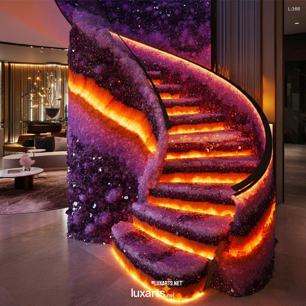 The Geode Crystal Spiral Staircase: Ascend in Elegance geode spiral staircase 5