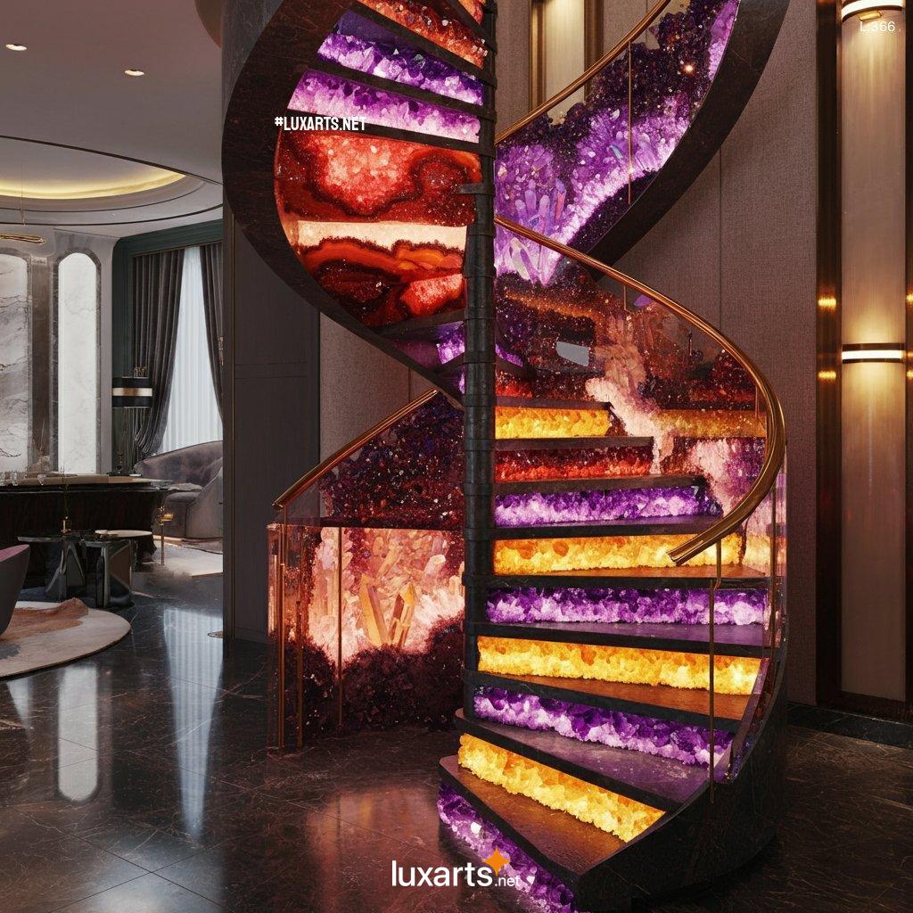 The Geode Crystal Spiral Staircase: Ascend in Elegance geode spiral staircase 6