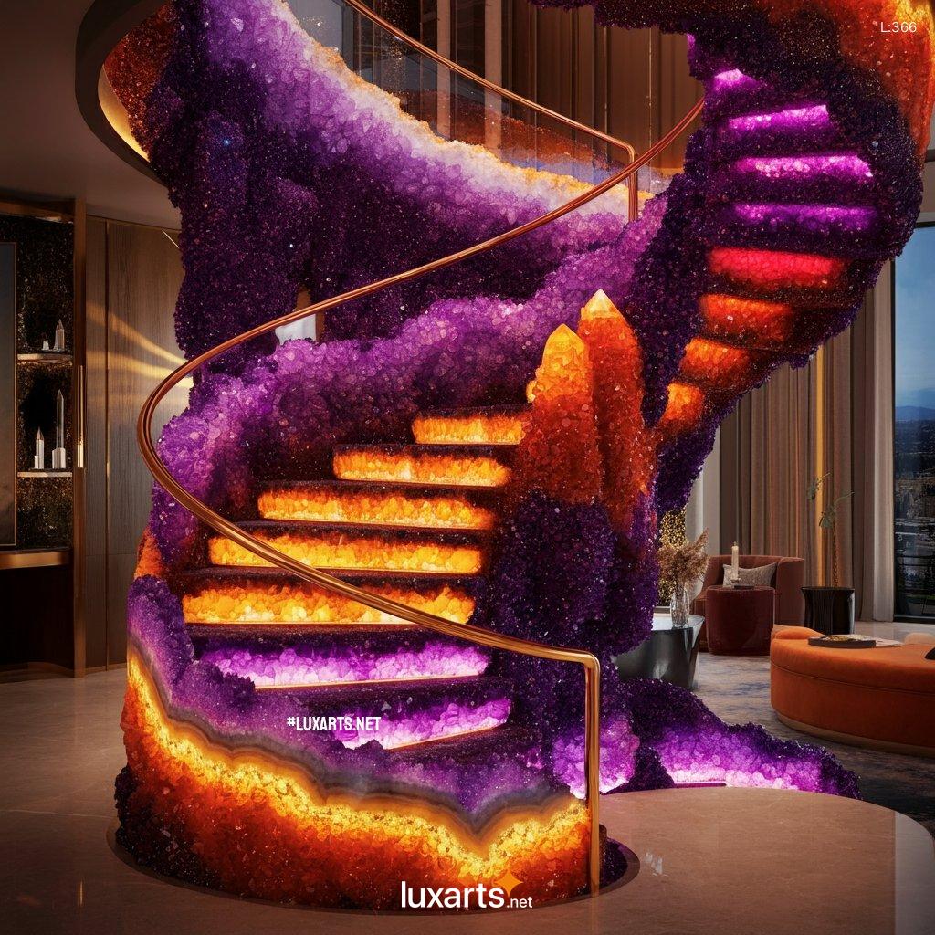 The Geode Crystal Spiral Staircase: Ascend in Elegance geode spiral staircase 7