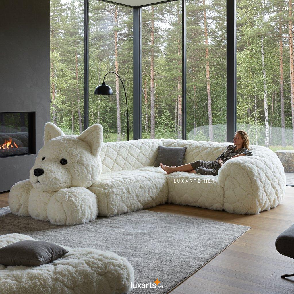 LUX.2711	Giant Dog Shaped Sofa: Unique & Fun Furniture, A Must-Have for Pet Lovers and Decor Enthusiasts giant dog sofa 11