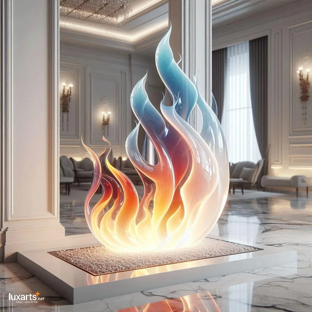 Mesmerizing Ambiance: Glass Flames Fireplace for Modern Elegance glass flames fireplace 2 jpg