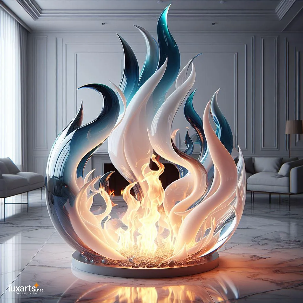 Mesmerizing Ambiance: Glass Flames Fireplace for Modern Elegance glass flames fireplace 3 jpg