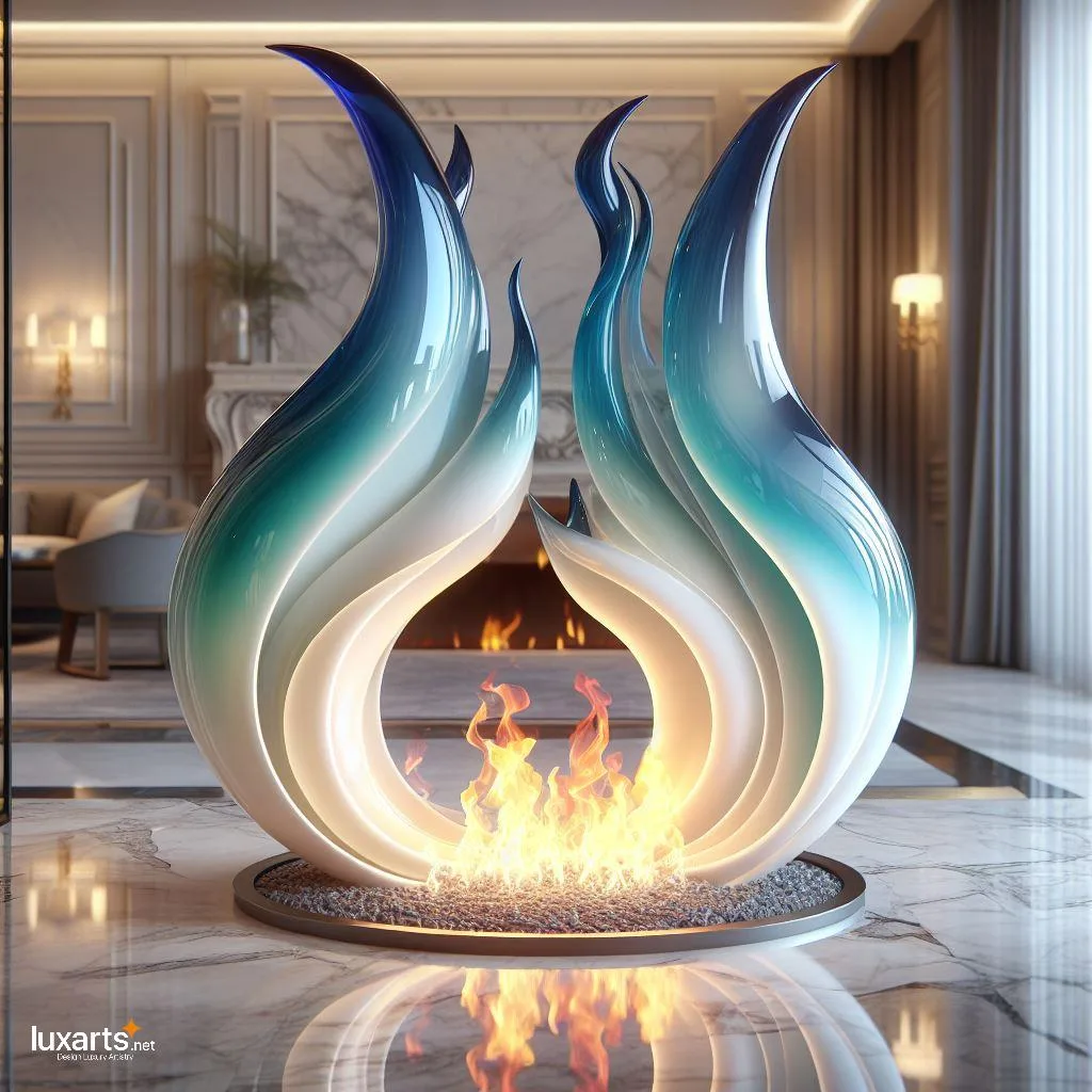 Mesmerizing Ambiance: Glass Flames Fireplace for Modern Elegance glass flames fireplace 4 jpg