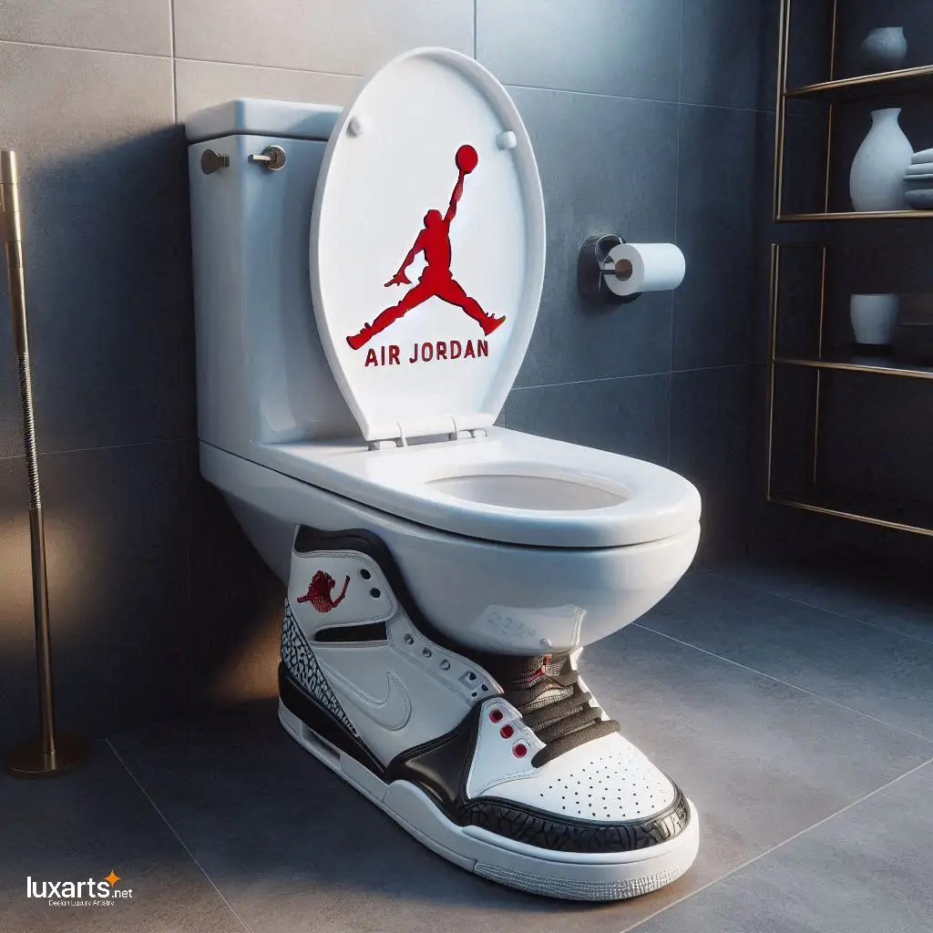 Air Jordan Toilets: Step Up Your Bathroom Game with Sneaker-Inspired Style luxarts air jordan toilets 6