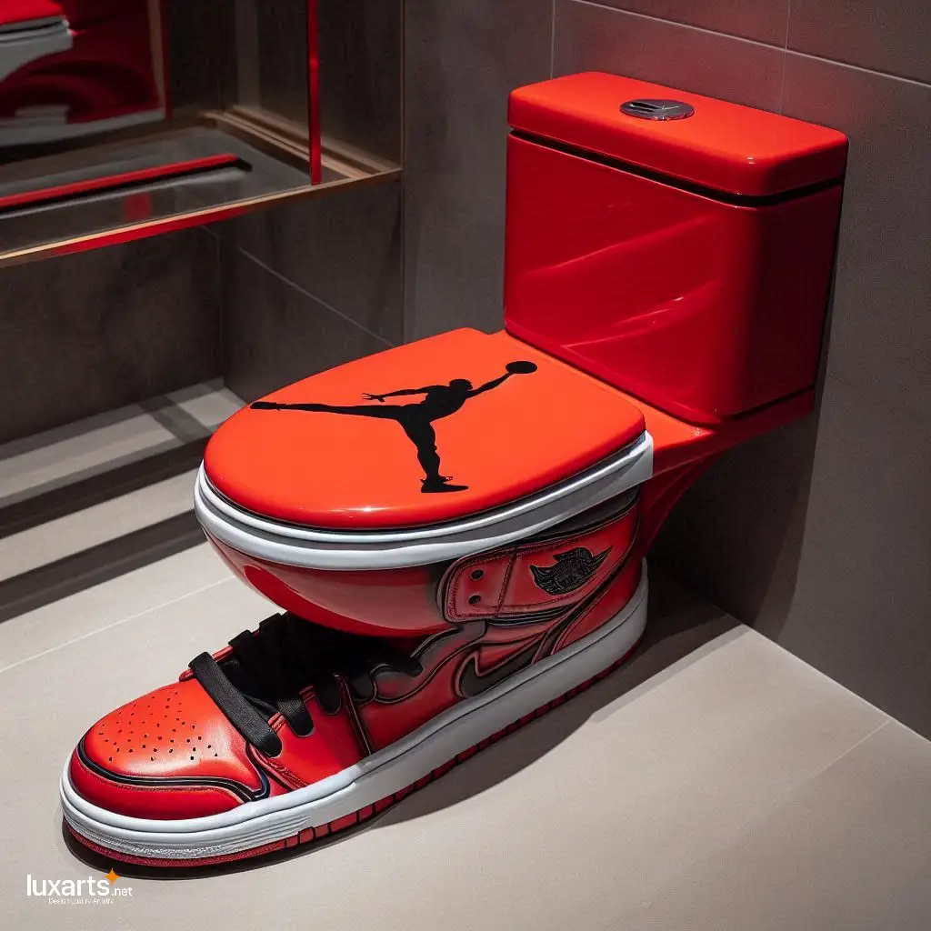 Air Jordan Toilets: Step Up Your Bathroom Game with Sneaker-Inspired Style luxarts air jordan toilets 9