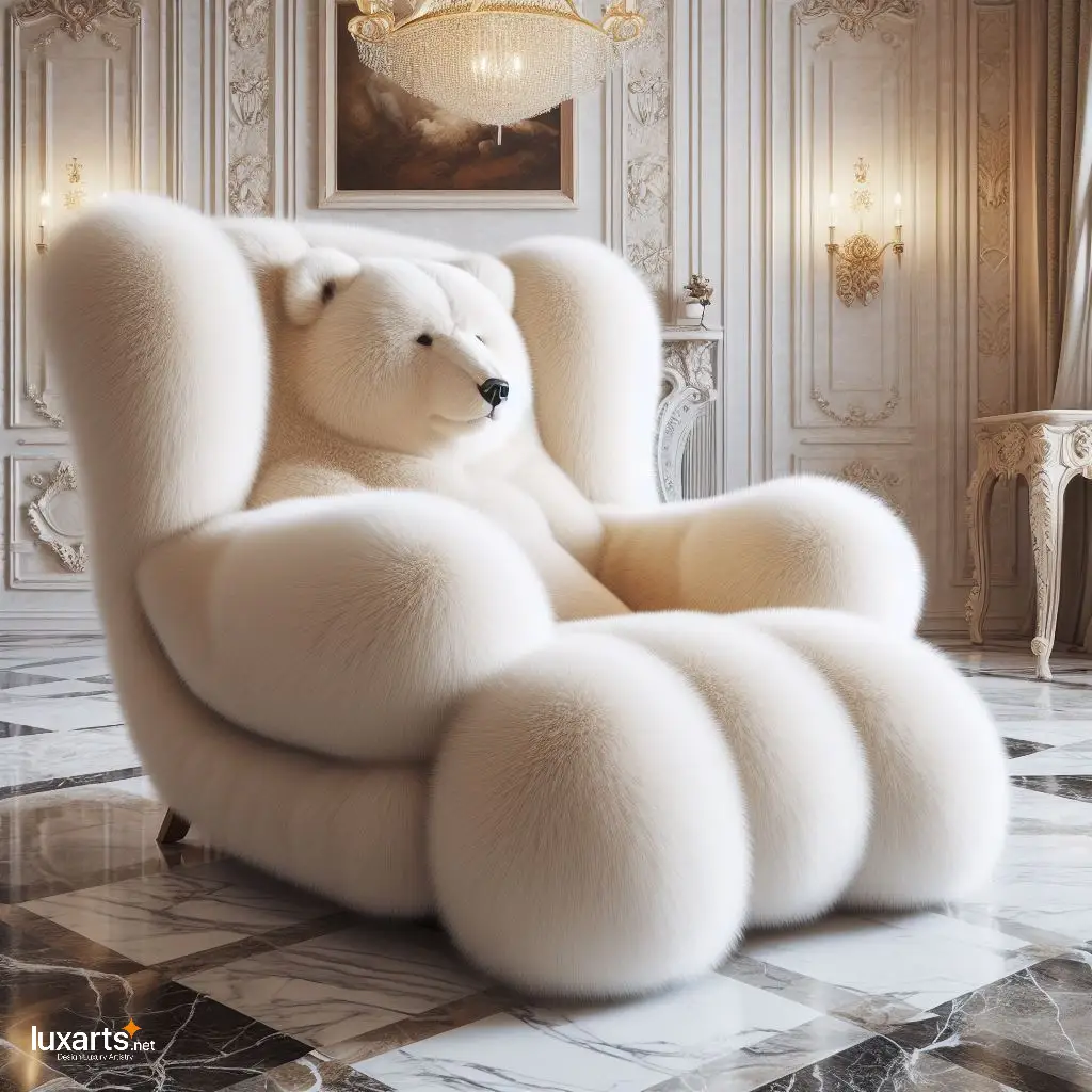 Wild Comfort: Animal-Shaped Fur Lounge Chairs for Nature-Inspired Relaxation luxarts animal shaped fur lounge chairs 1